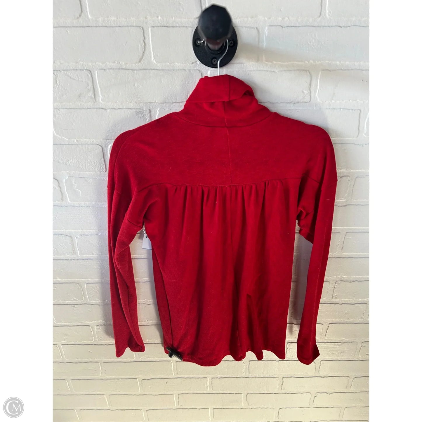 Top Long Sleeve By Maeve In Red, Size: S