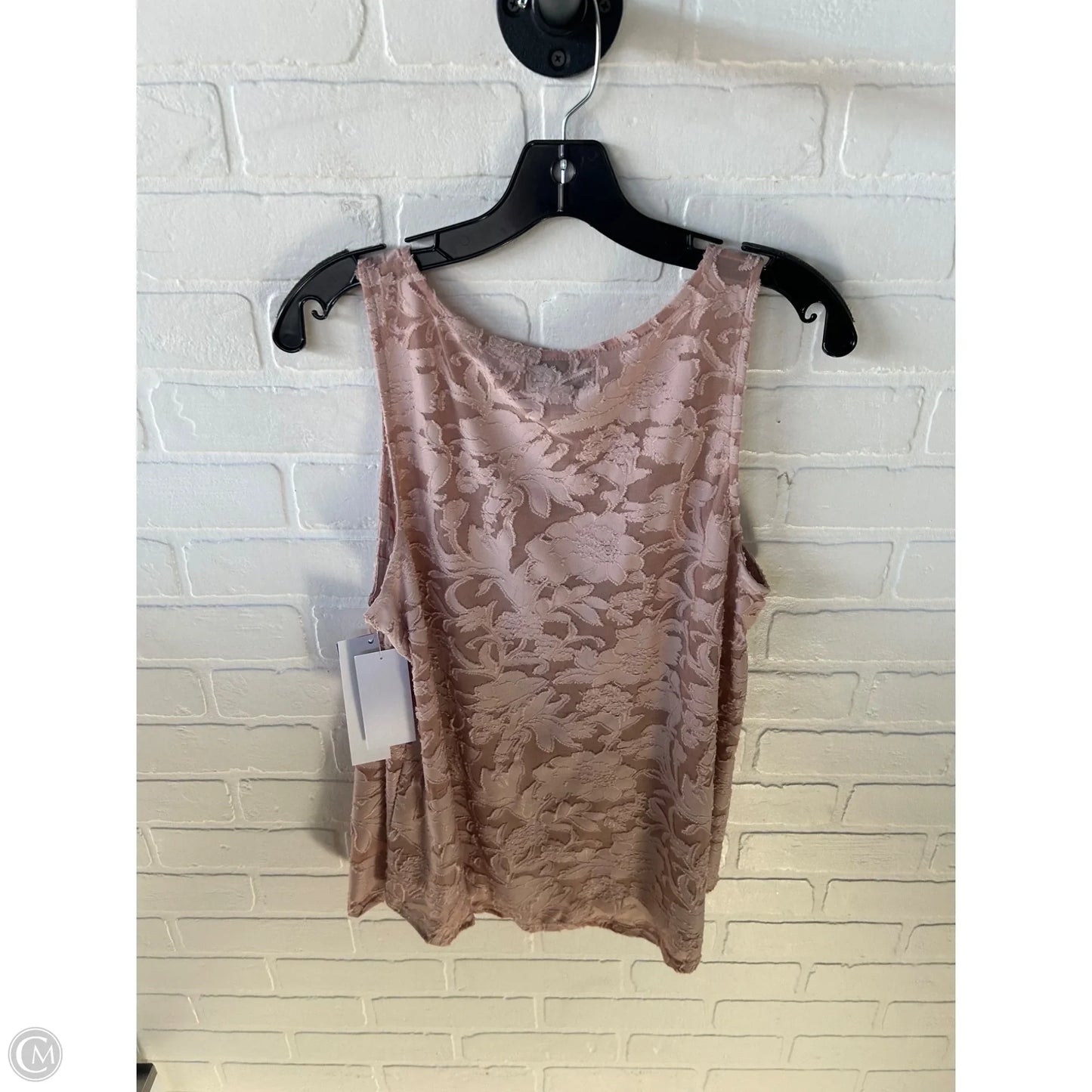 Top Sleeveless By Cmc In Pink, Size: L