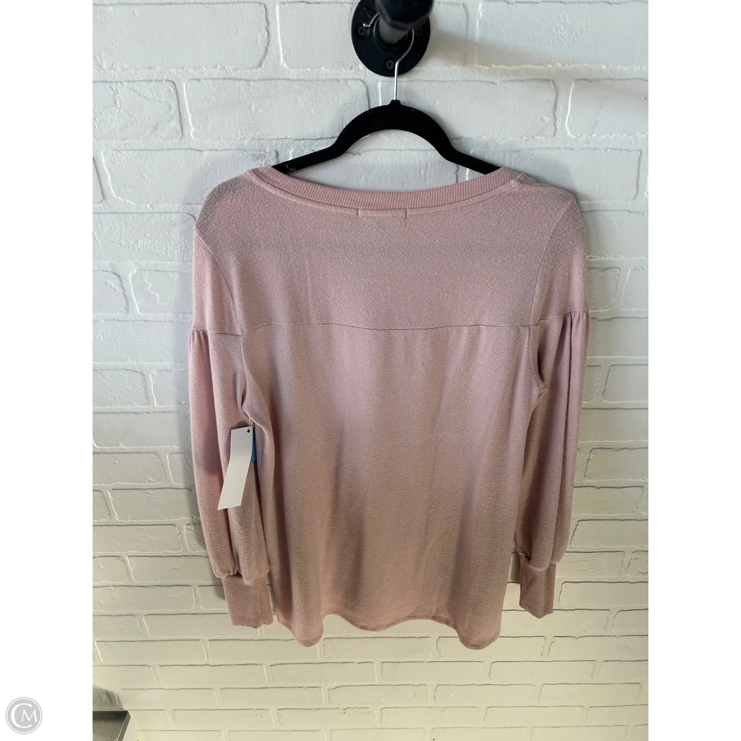 Top Long Sleeve By Gibson In Pink, Size: M