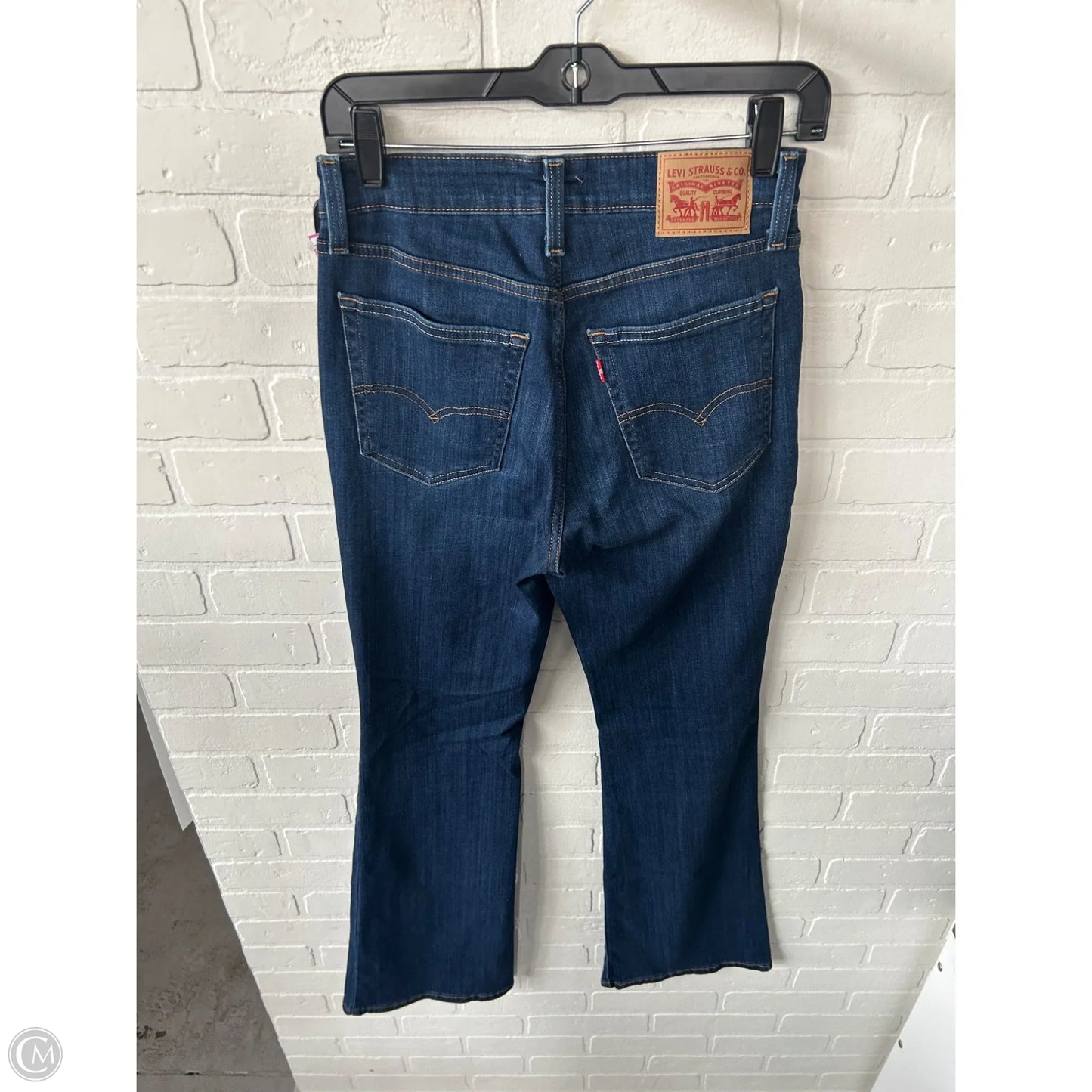Jeans Flared By Levis In Blue Denim, Size: 8