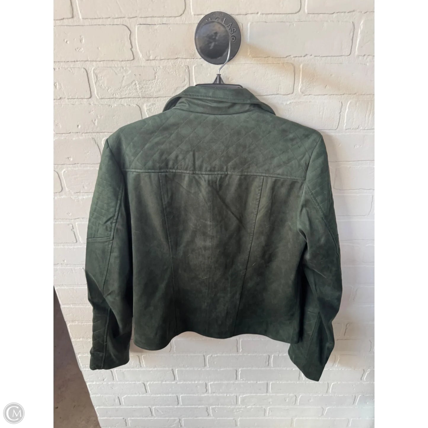 Jacket Moto By Kut In Green, Size: L