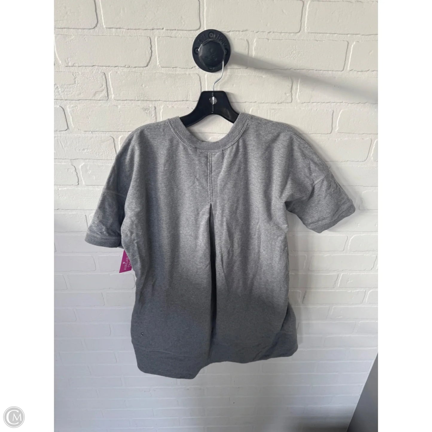 Athletic Sweatshirt Crewneck By Lululemon In Grey, Size: M