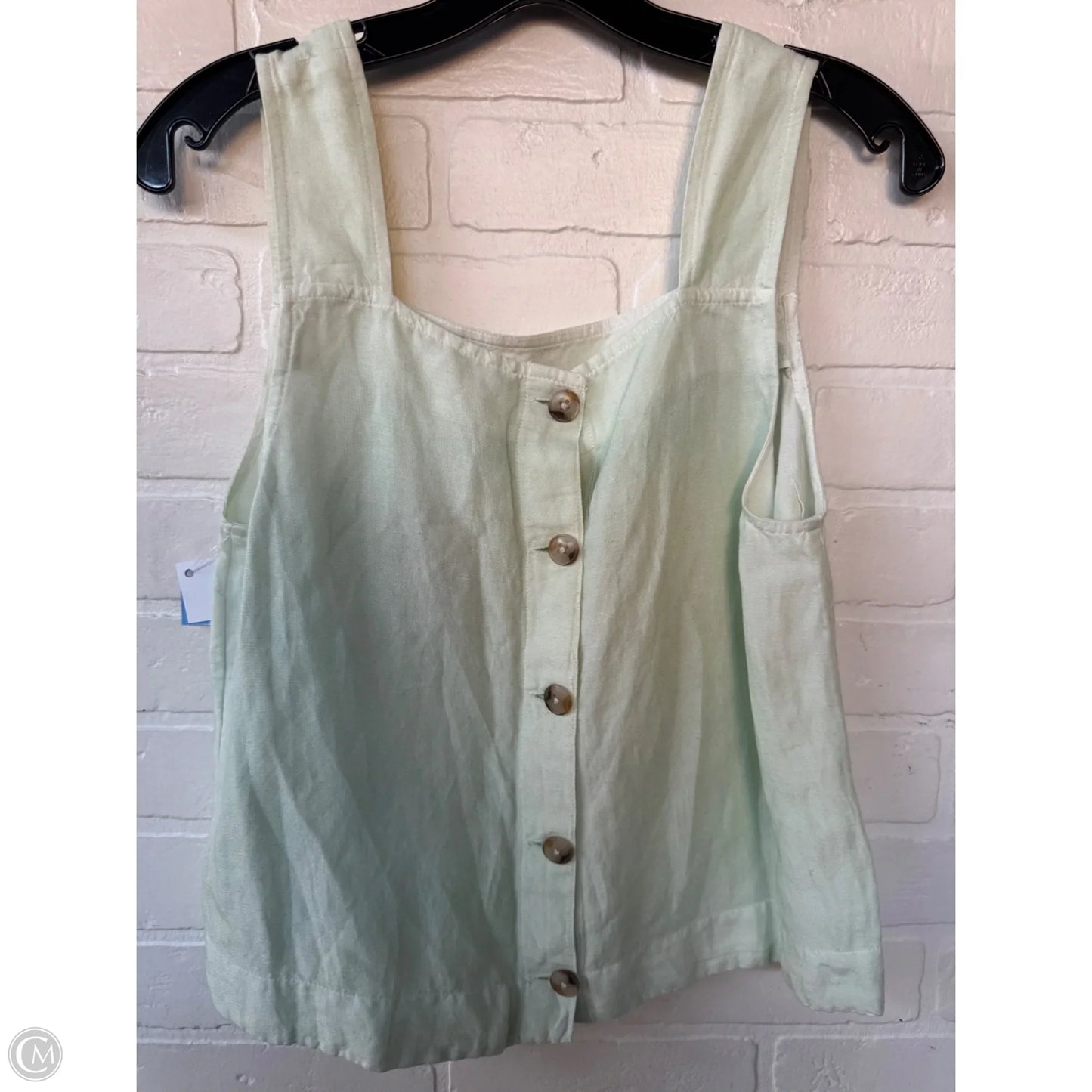 Top Sleeveless By Madewell In Green, Size: Xs