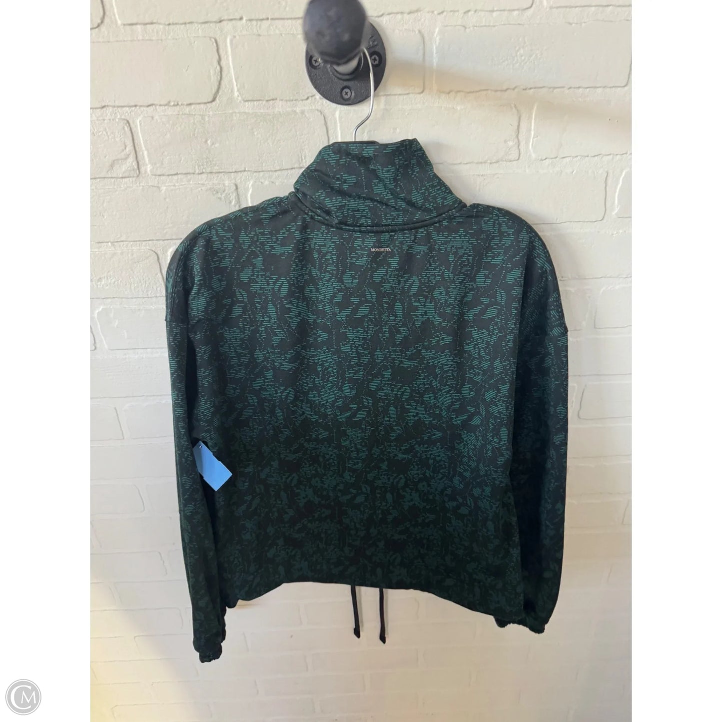 Athletic Sweatshirt Collar By Mondetta In Black & Green, Size: Xs