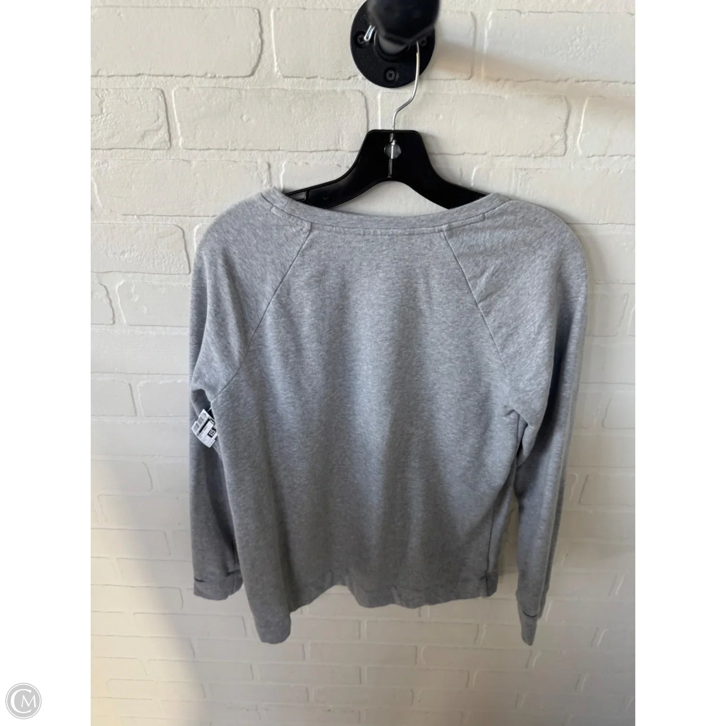 Sweatshirt Crewneck By Loft In Grey, Size: S