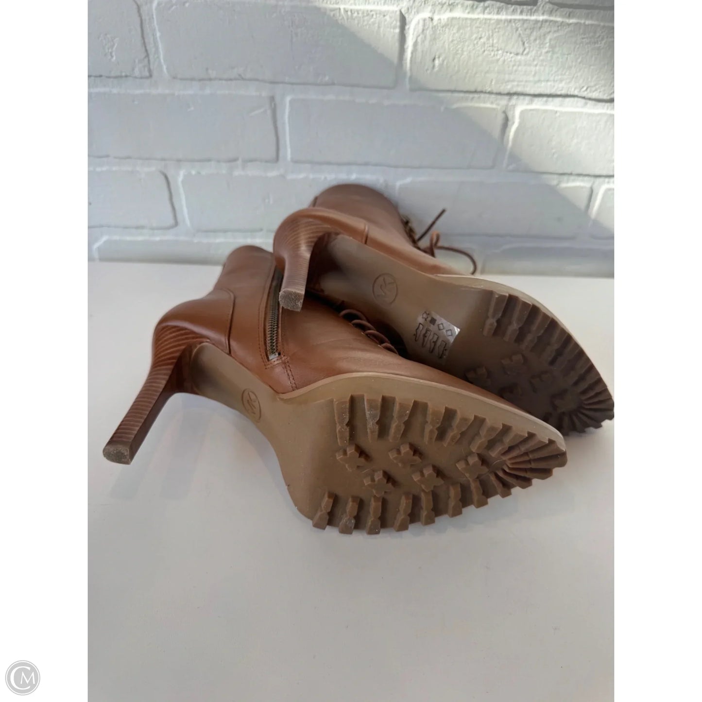 Boots Ankle Heels By Michael By Michael Kors In Brown, Size: 8
