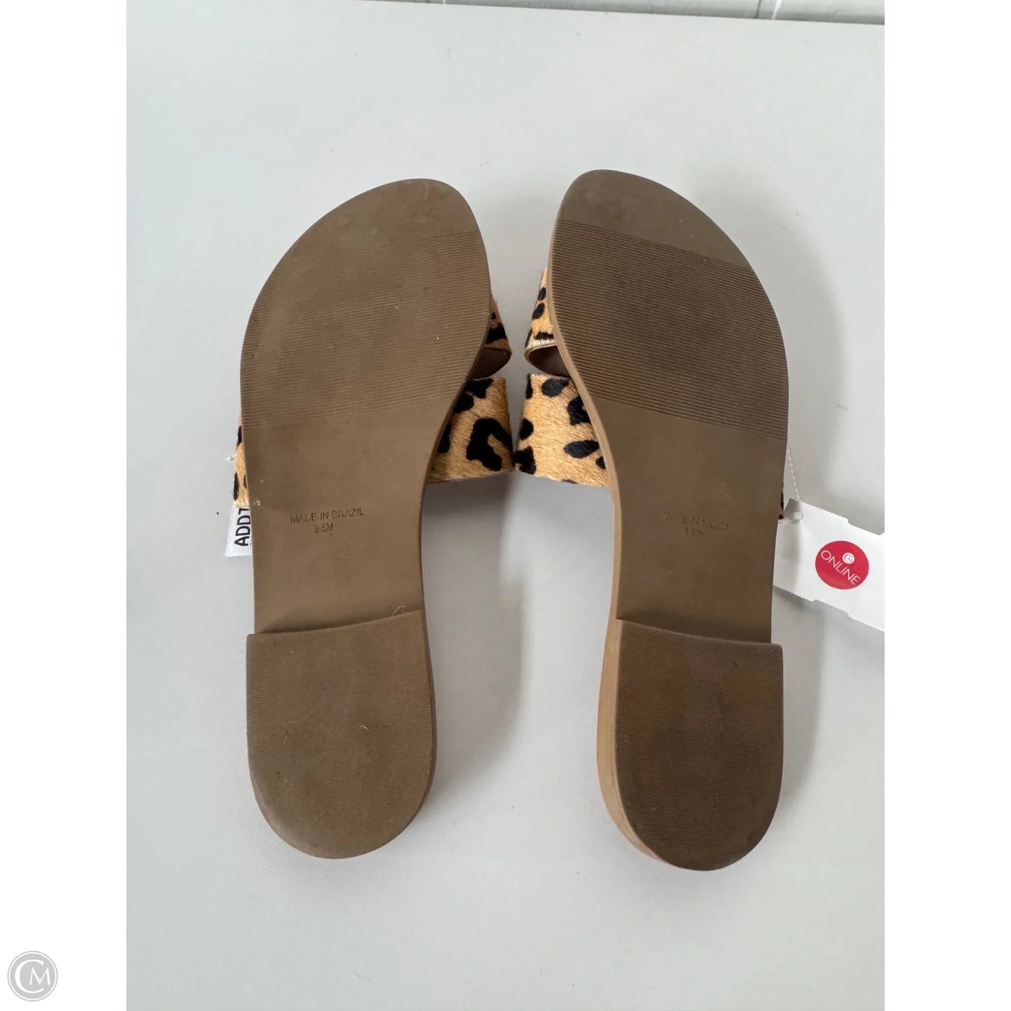 Sandals Flats By Steve Madden In Animal Print, Size: 9.5