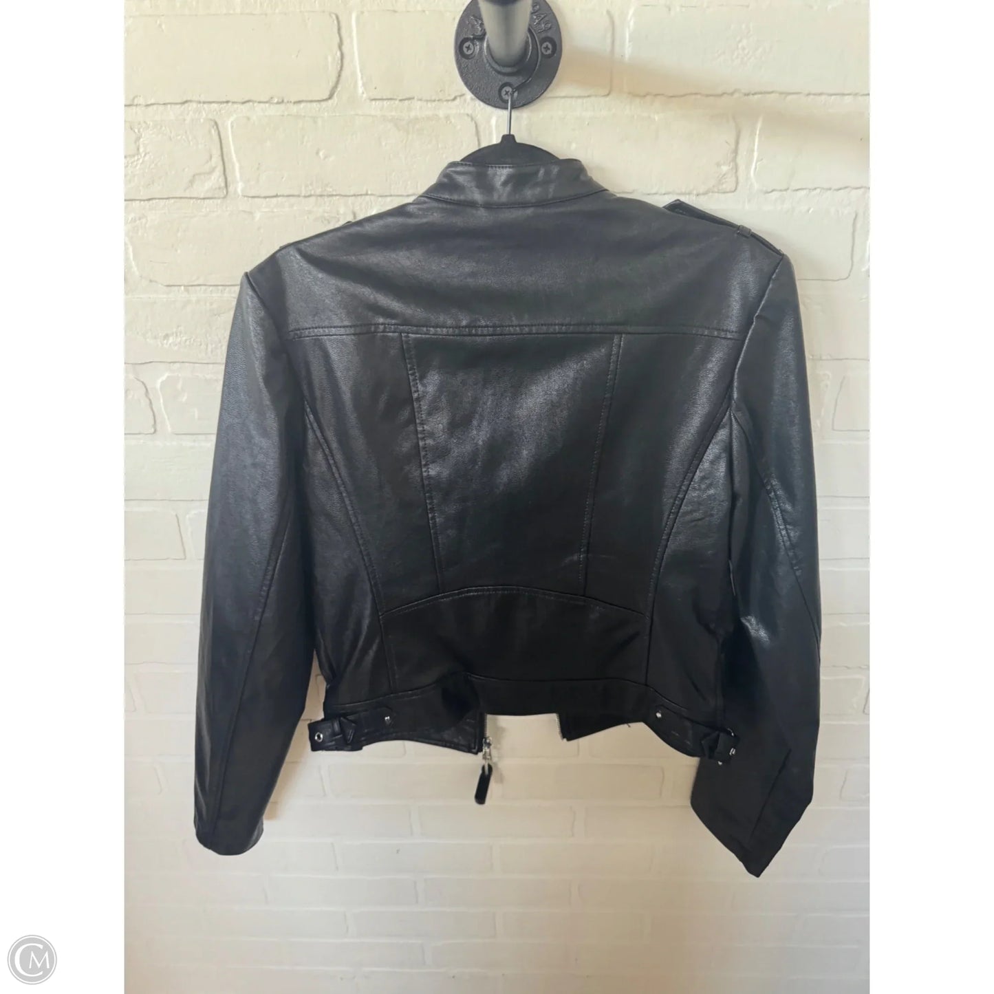 Jacket Moto By Guess In Black, Size: M