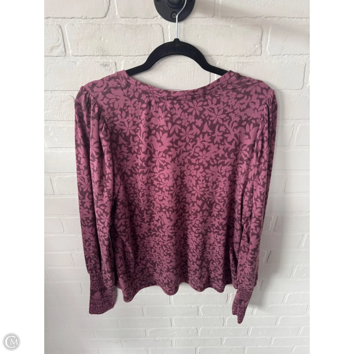 Top Long Sleeve By Clothes Mentor In Purple, Size: Xl