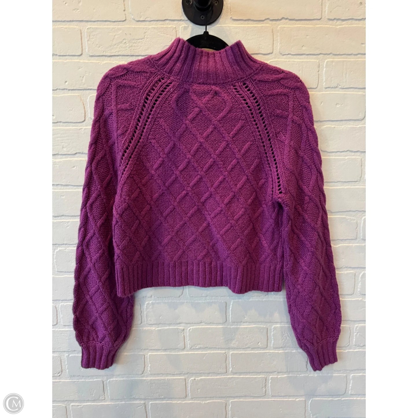 Sweater By American Eagle In Purple, Size: Xs