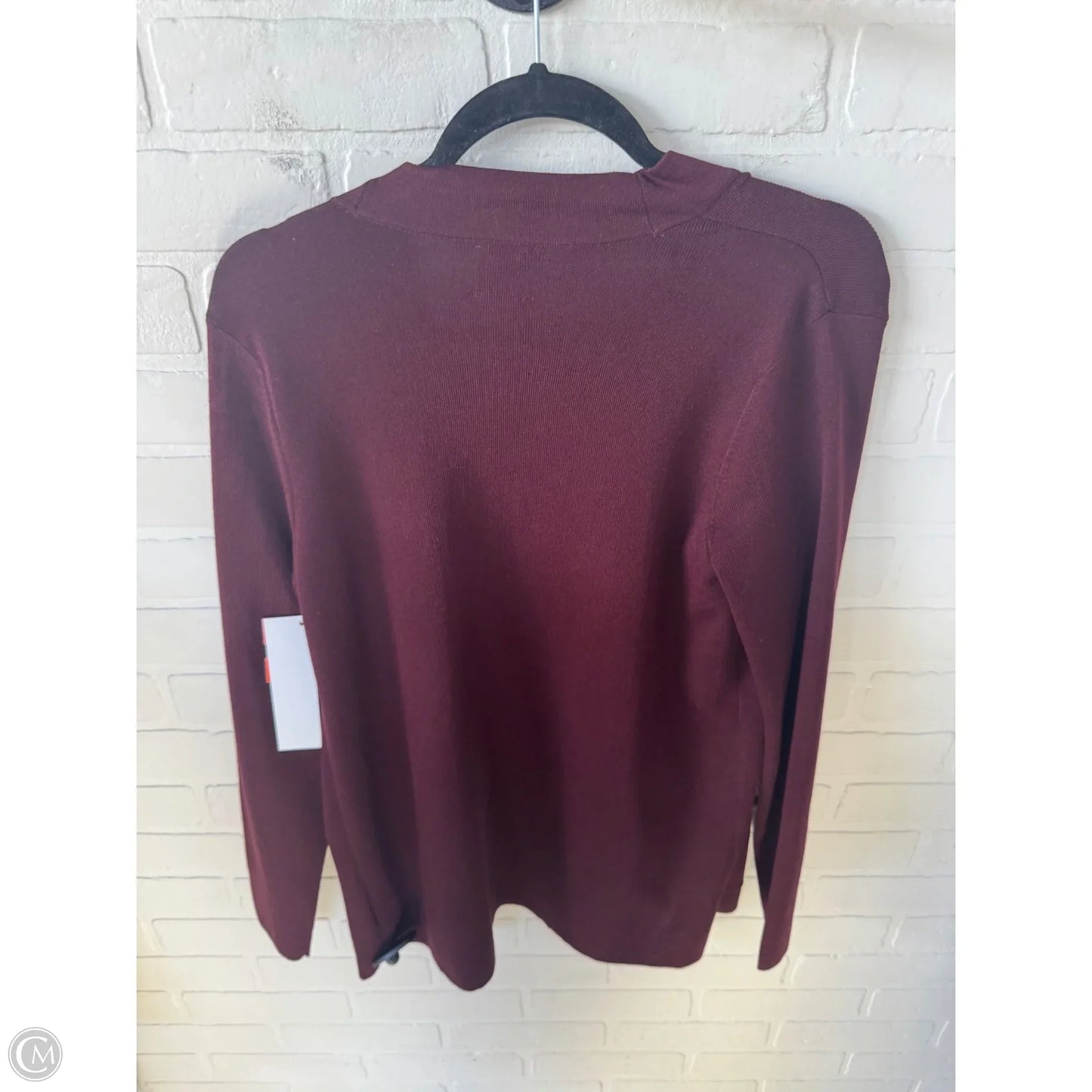Sweater Cardigan By Anne Klein In Red, Size: M