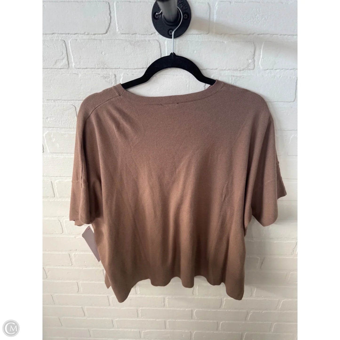 Sweater Short Sleeve By Splendid In Brown, Size: M