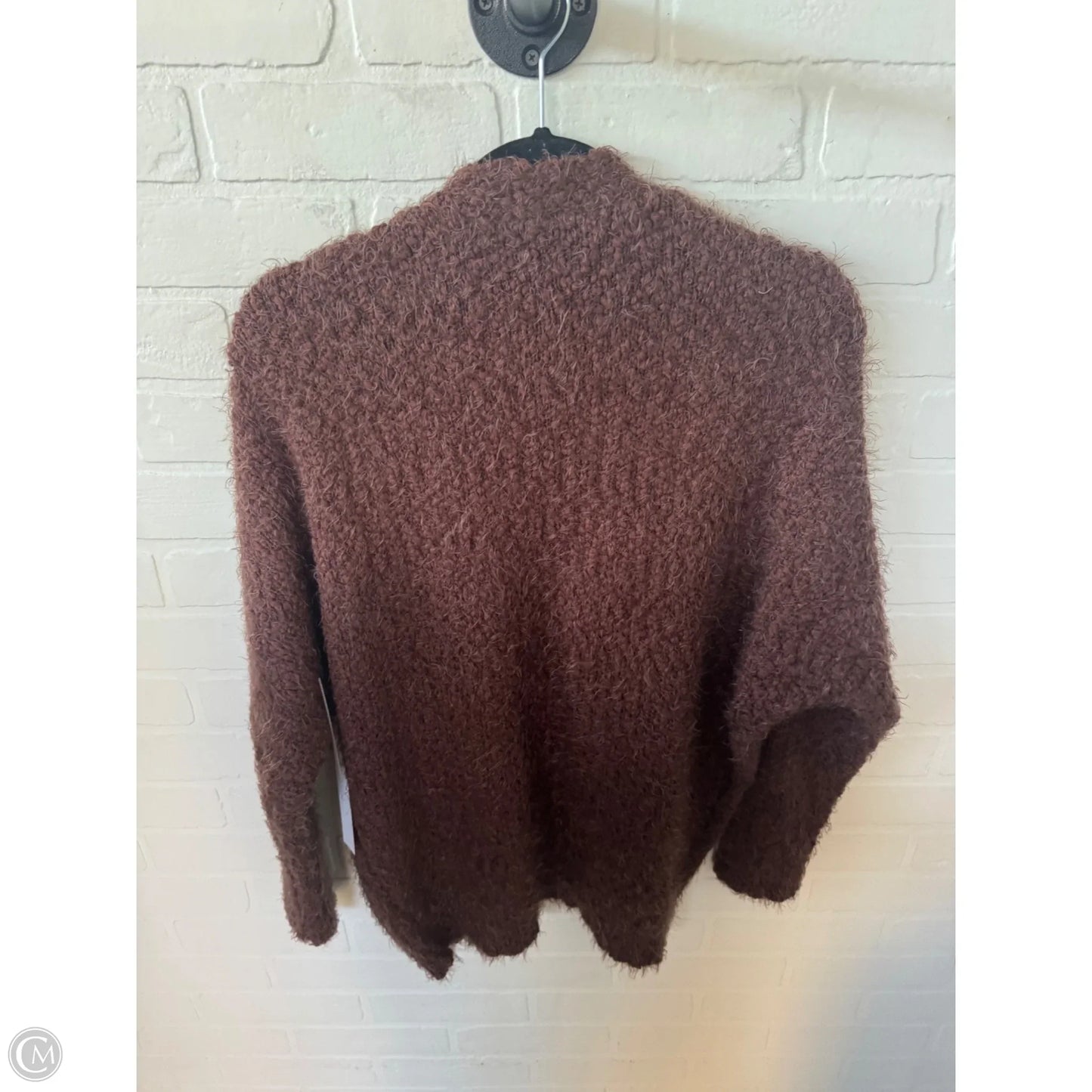 Sweater Cardigan By Love Tree In Brown, Size: S