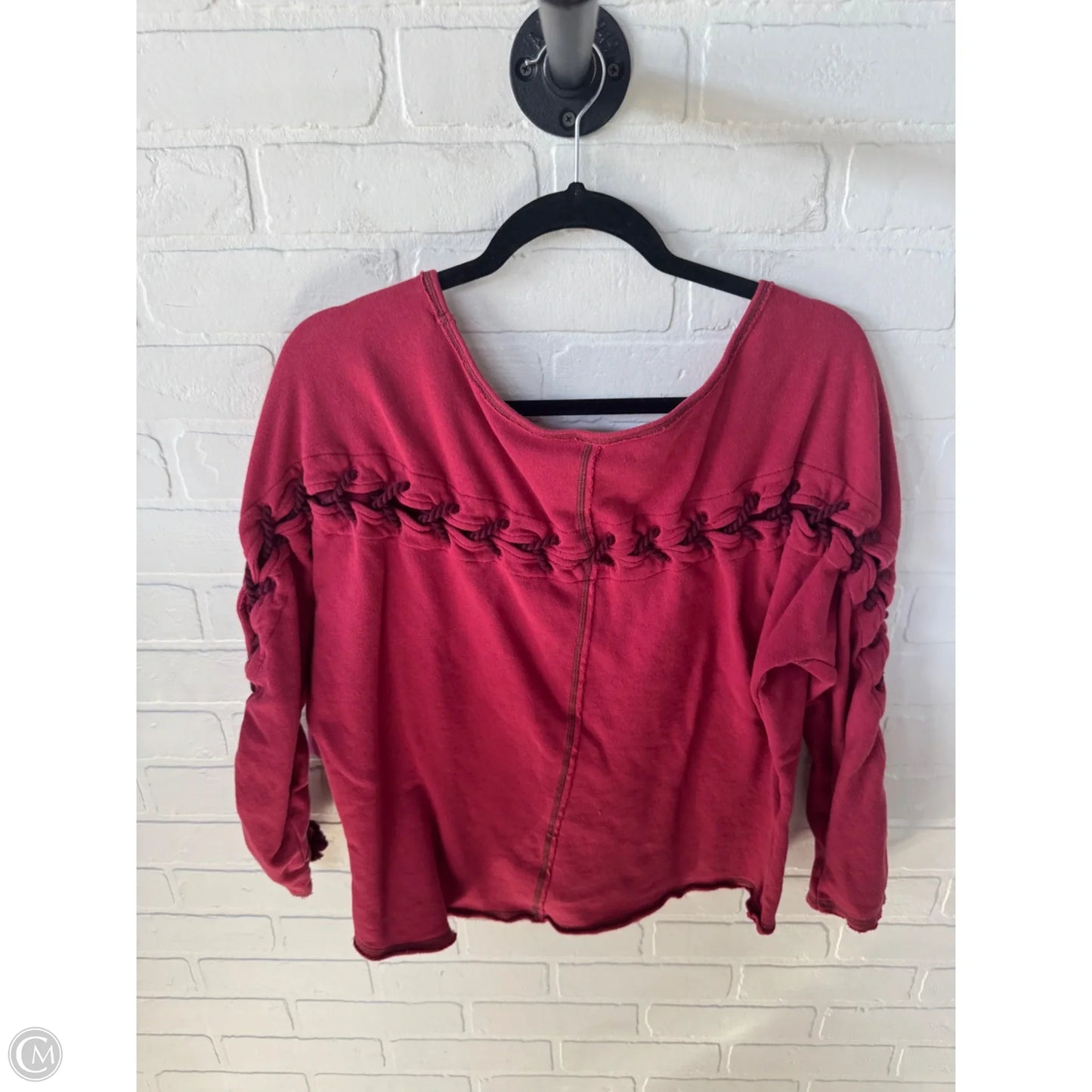 Sweatshirt Crewneck By Free People In Red, Size: S