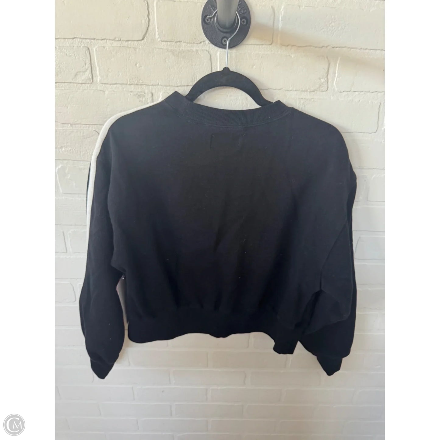 Sweatshirt Crewneck By Old Navy In Black & White, Size: S