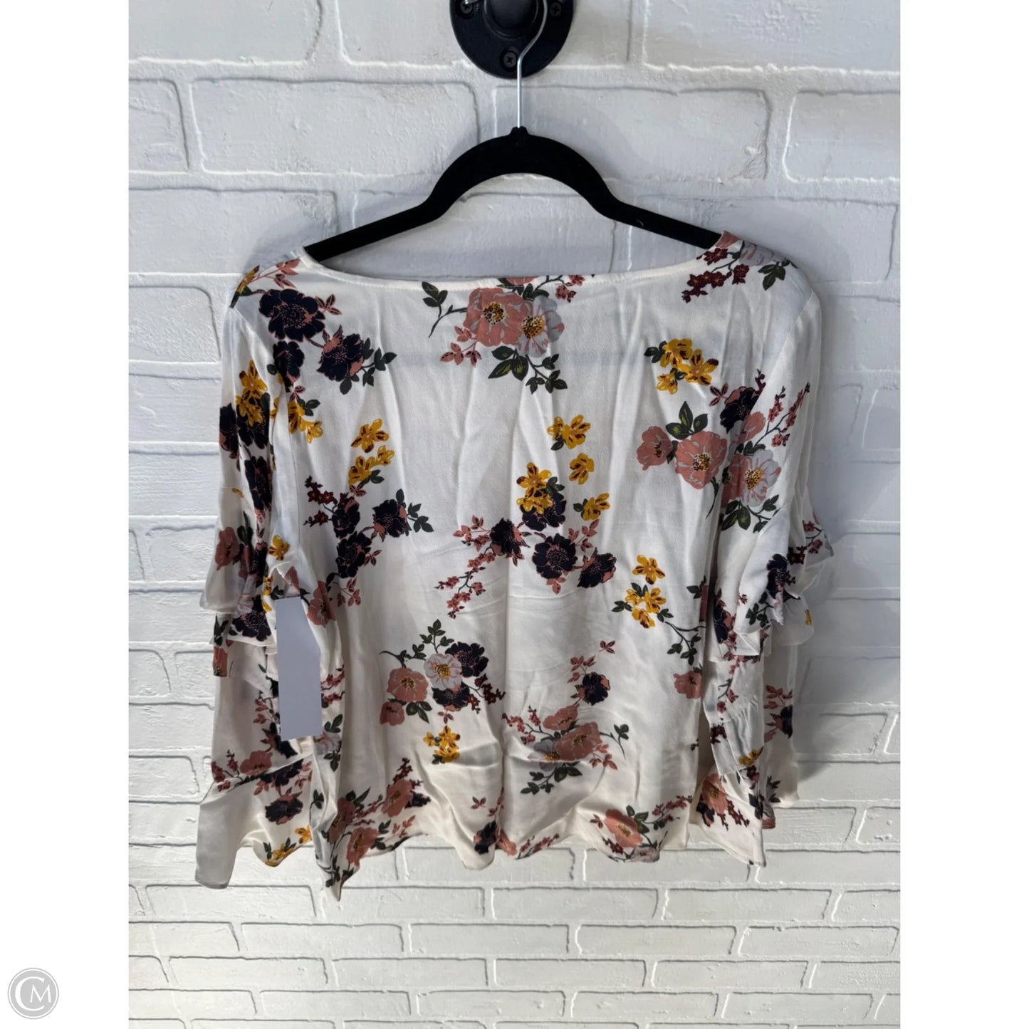 Top 3/4 Sleeve By Sanctuary In Cream & Tan, Size: S