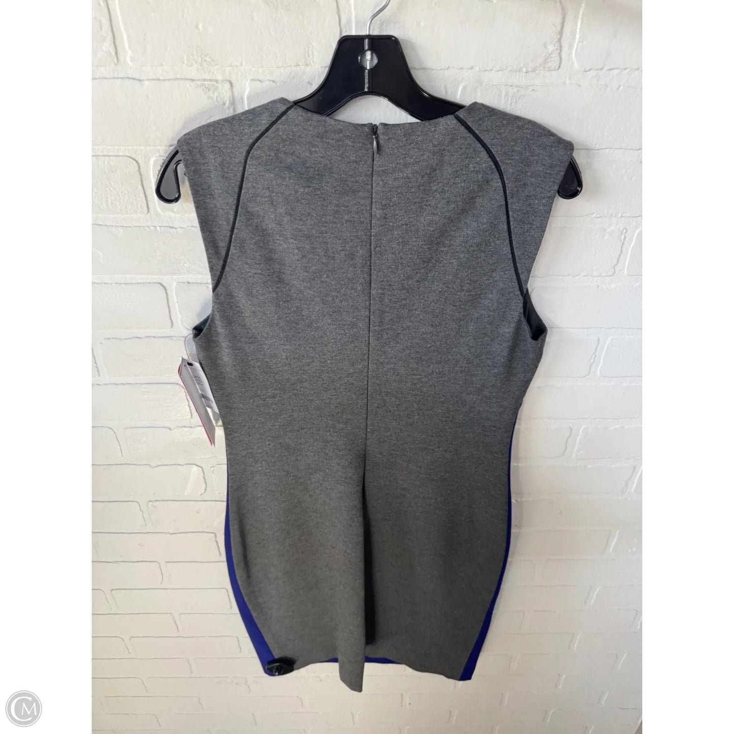 Dress Designer By Diane Von Furstenberg In Blue & Grey, Size: M