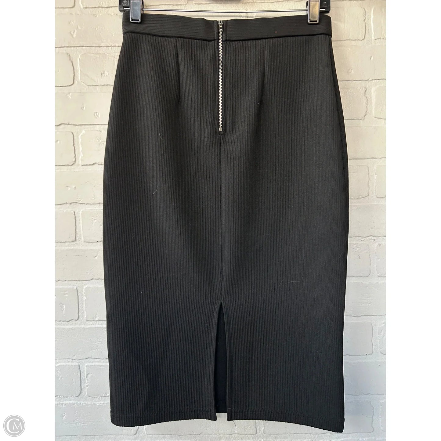 Skirt Midi By Topshop In Black, Size: 6