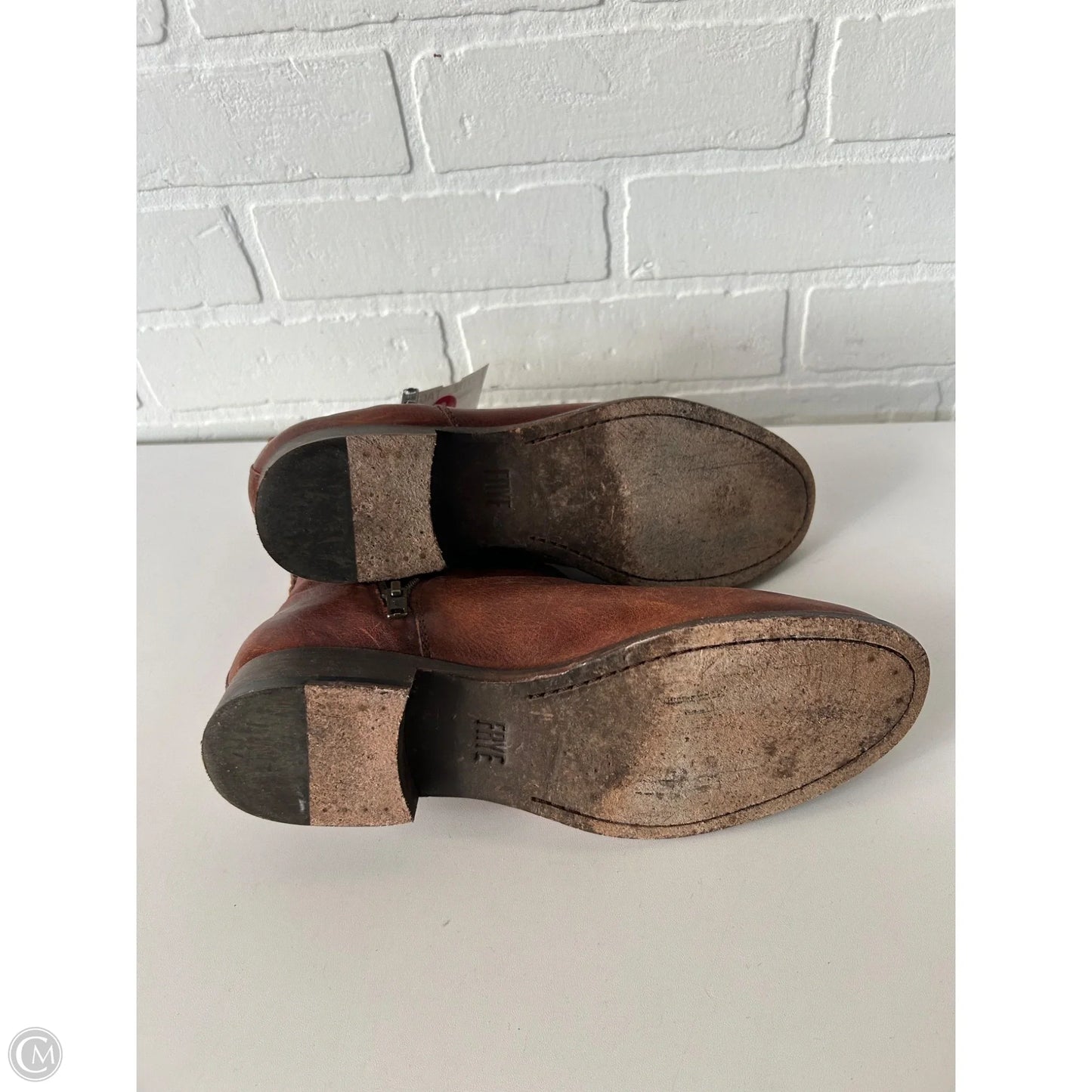 Boots Designer By Frye In Brown, Size: 8.5