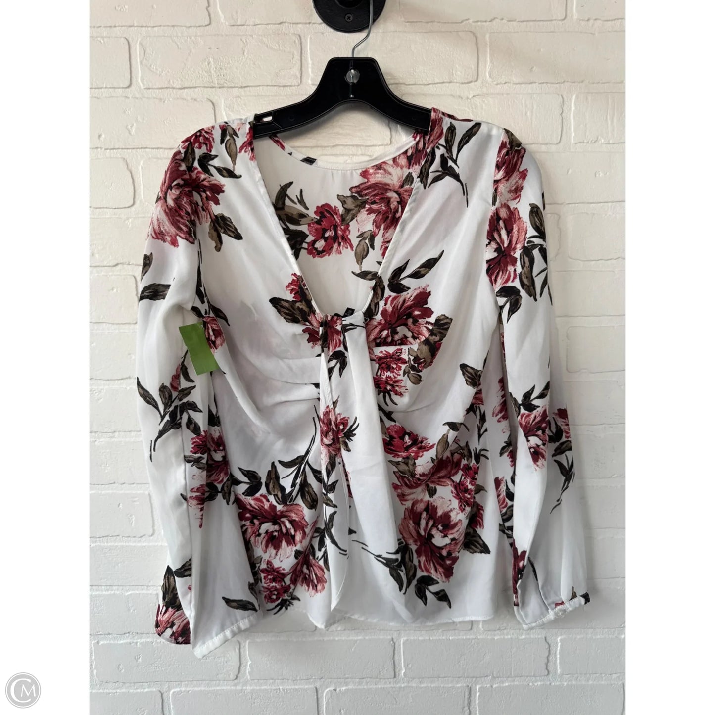 Top Long Sleeve By Clothes Mentor In Red & White, Size: Xs