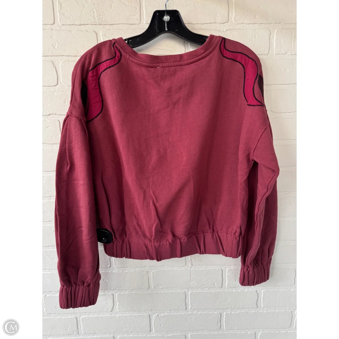 Sweatshirt Crewneck By Anthropologie In Red, Size: Xxs