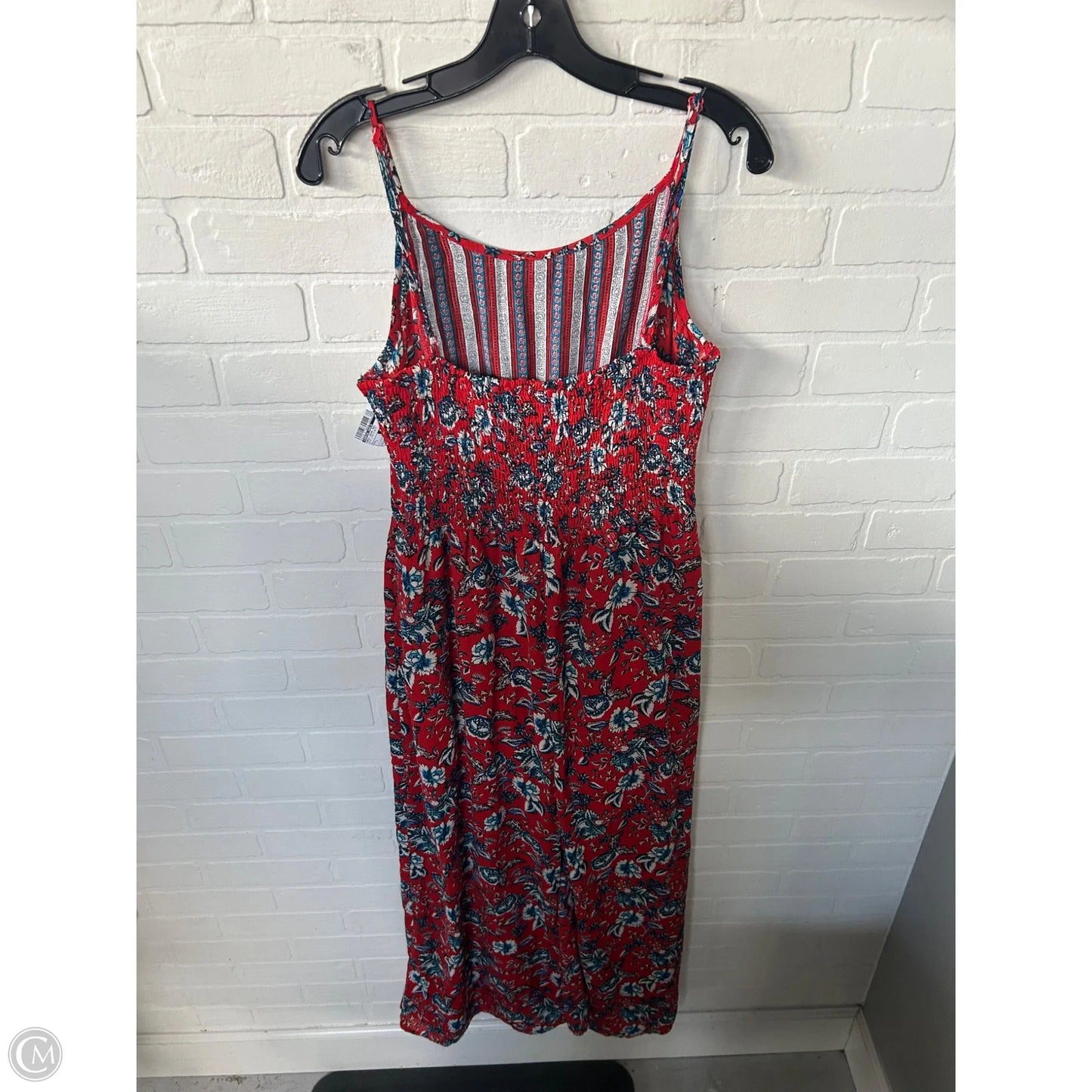Dress Casual Maxi By Charming Charlie In Blue & Red & White, Size: L