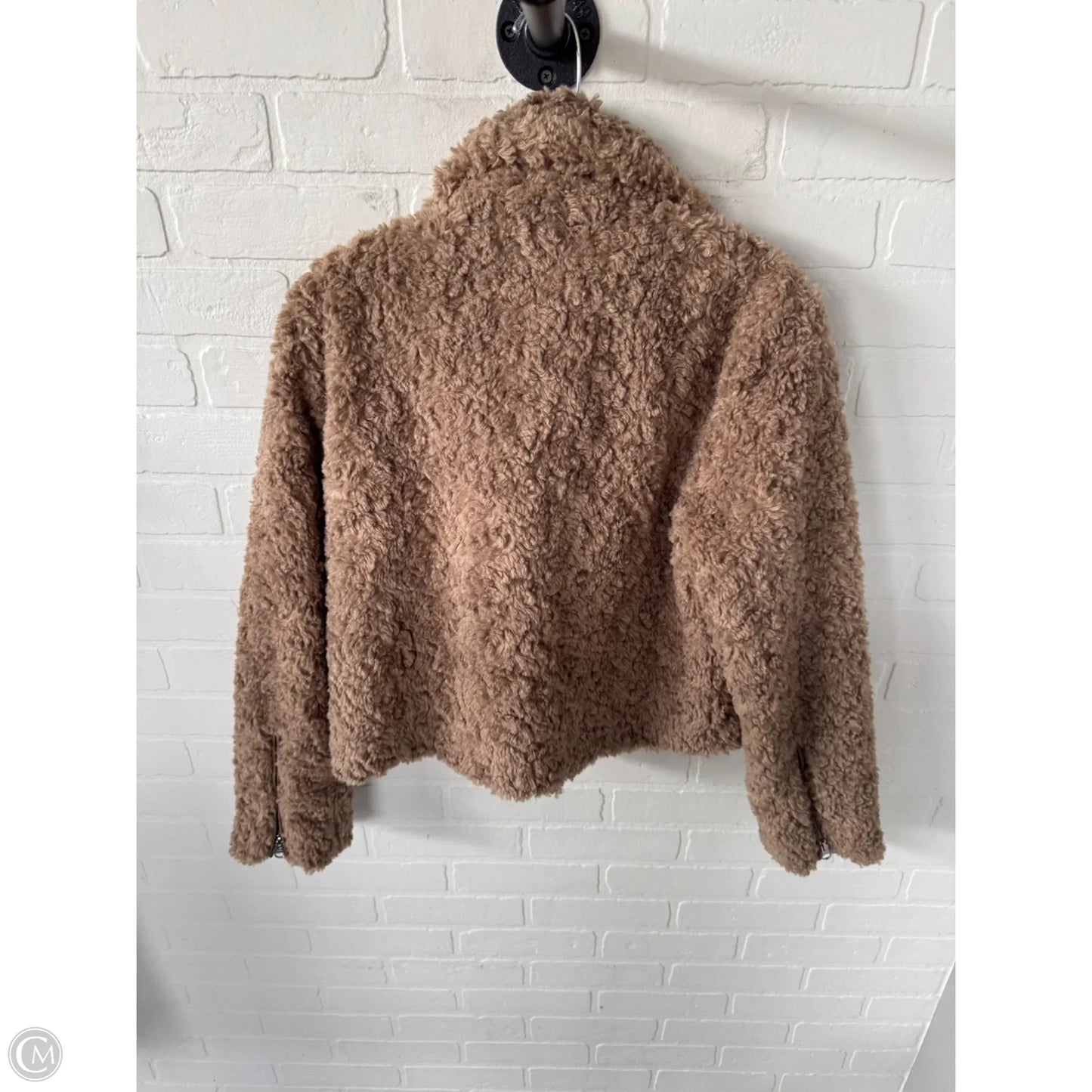 Jacket Faux Fur & Sherpa By Cloth & Stone In Tan, Size: S