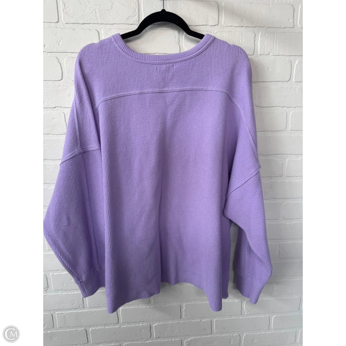 Top Long Sleeve By Maurices In Purple, Size: 2x