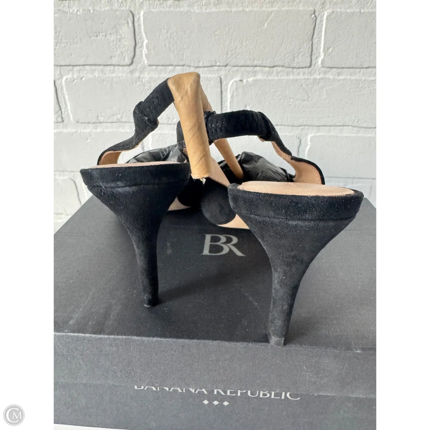 Shoes Heels Kitten By Banana Republic In Black, Size: 9