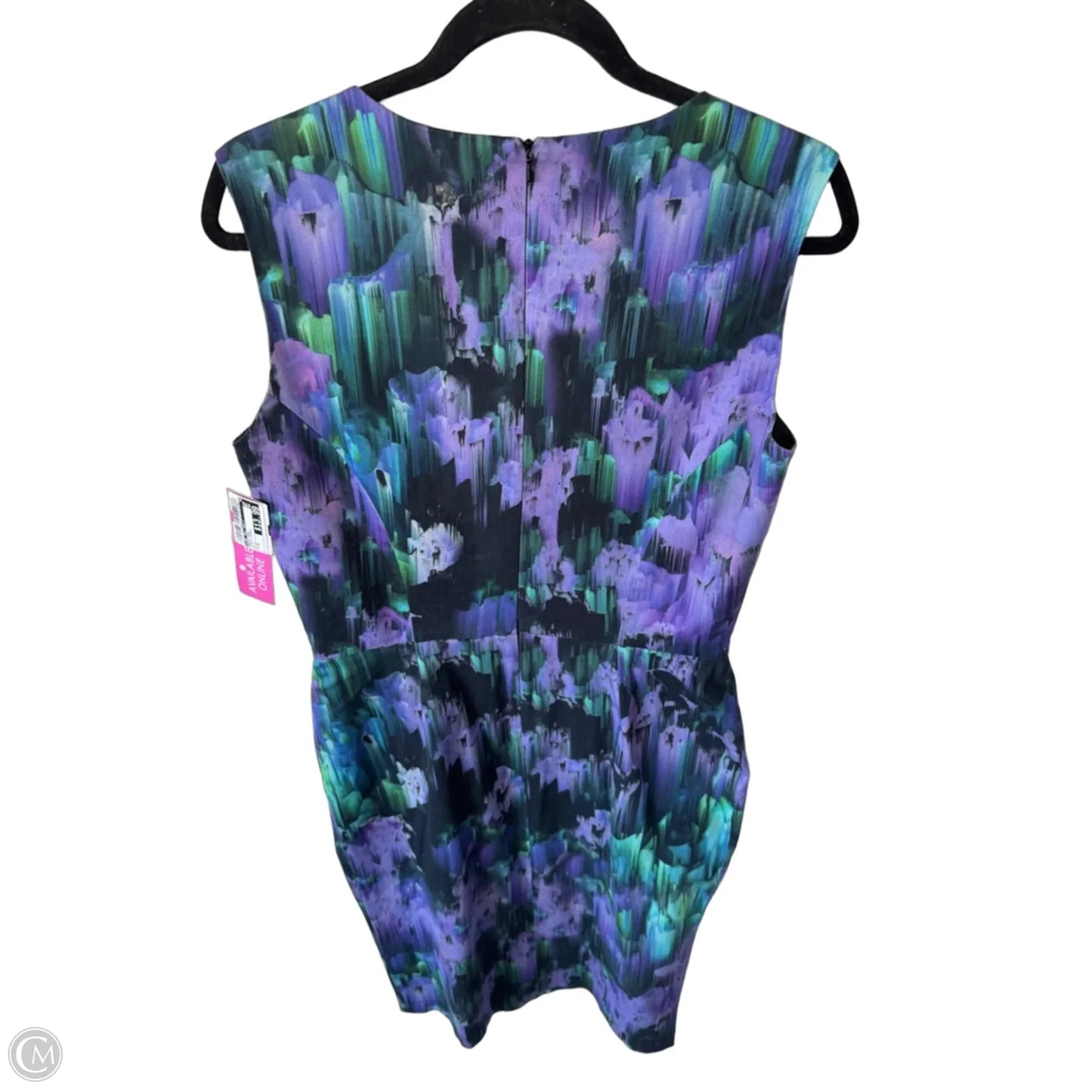 Dress Work By Long Tall Sally In Black & Purple, Size: M