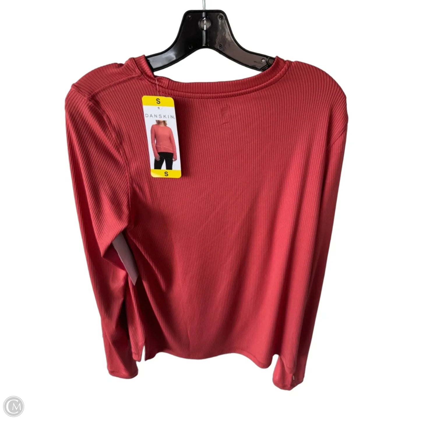 Athletic Top Long Sleeve Crewneck By Danskin In Orange, Size: S