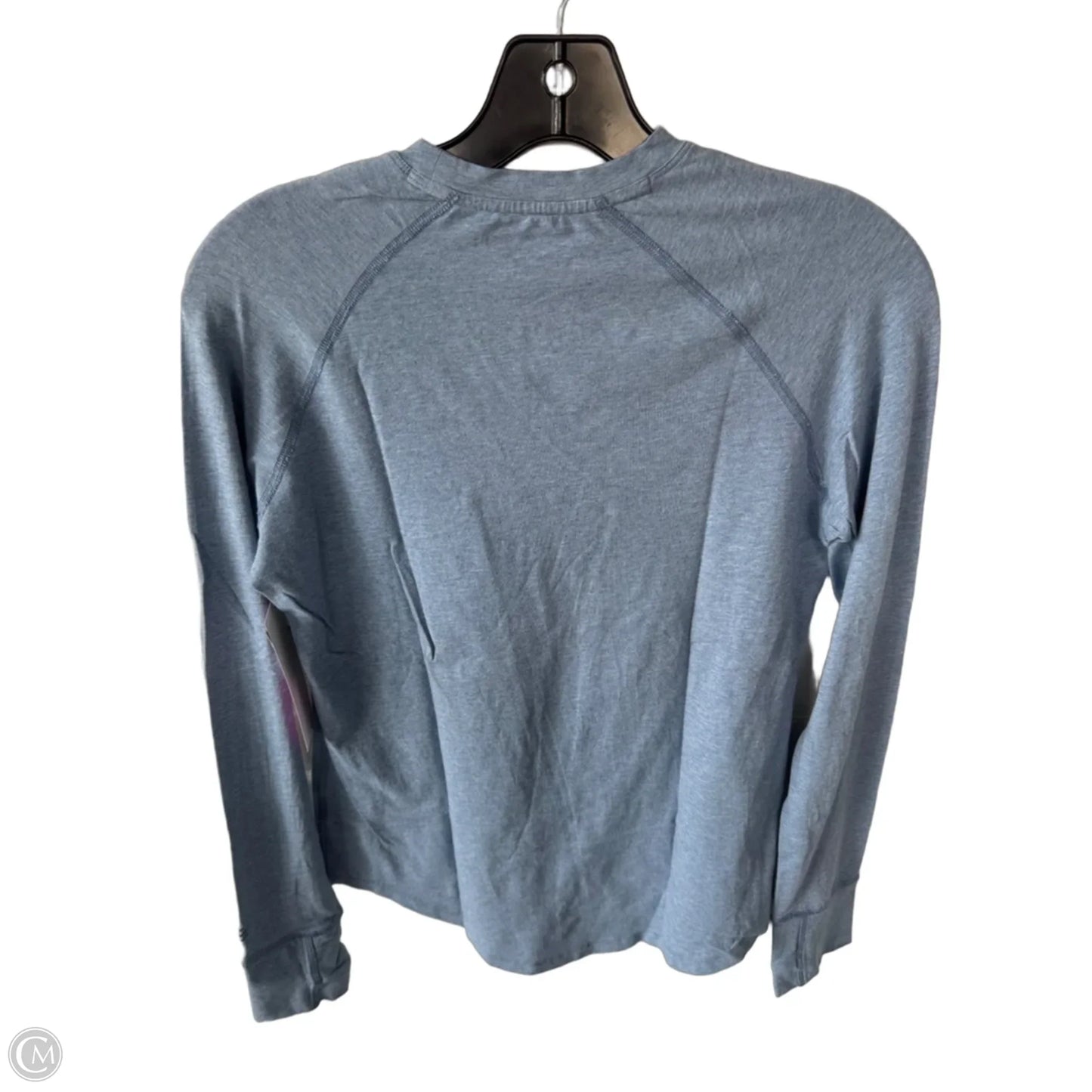 Athletic Top Long Sleeve Crewneck By Coolibar In Blue, Size: Xs