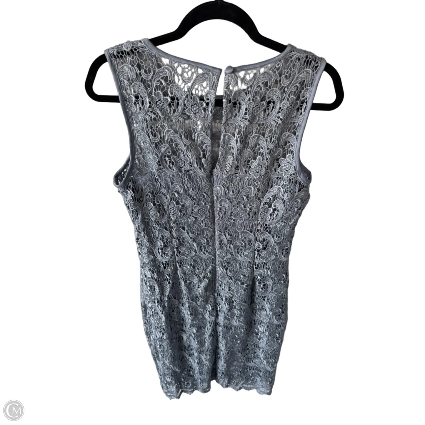 Dress Party Short By Dressbarn In Silver, Size: M