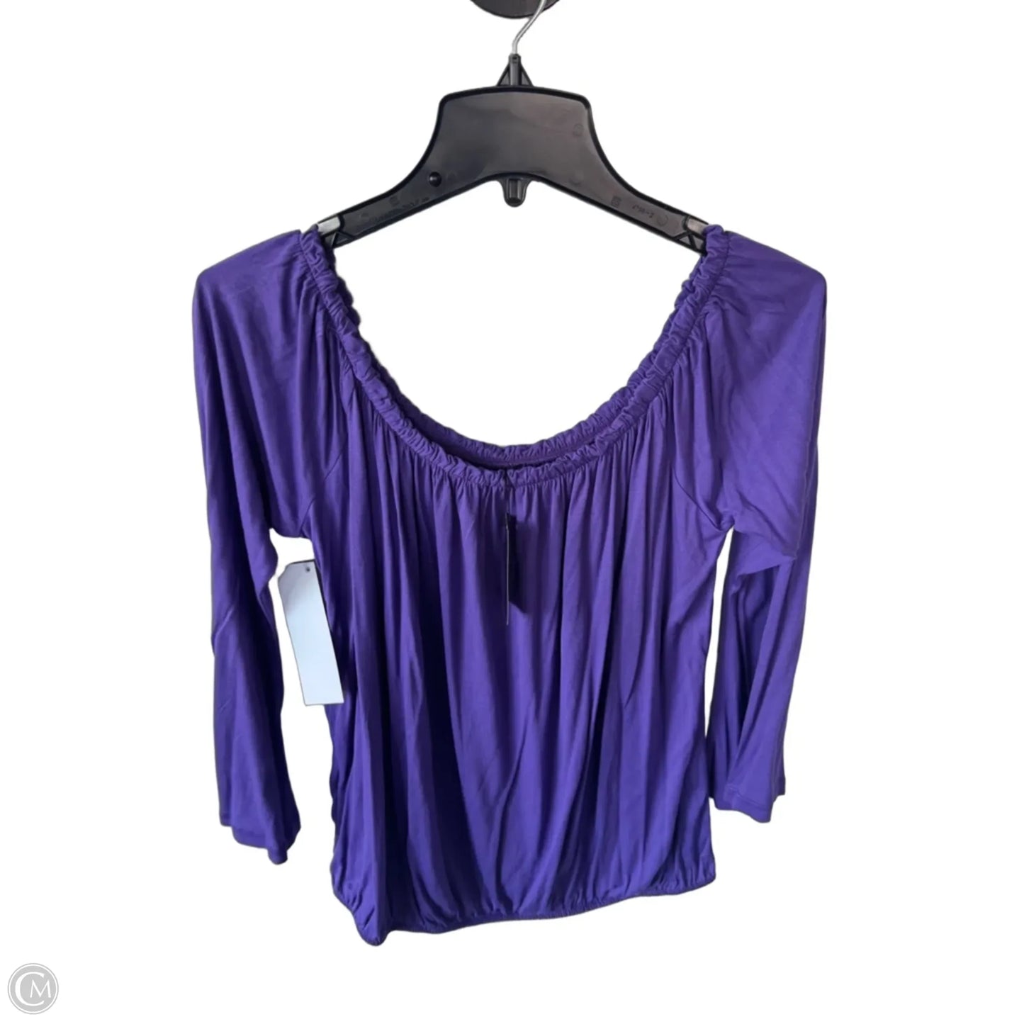 Top Long Sleeve By Lascana In Purple, Size: L