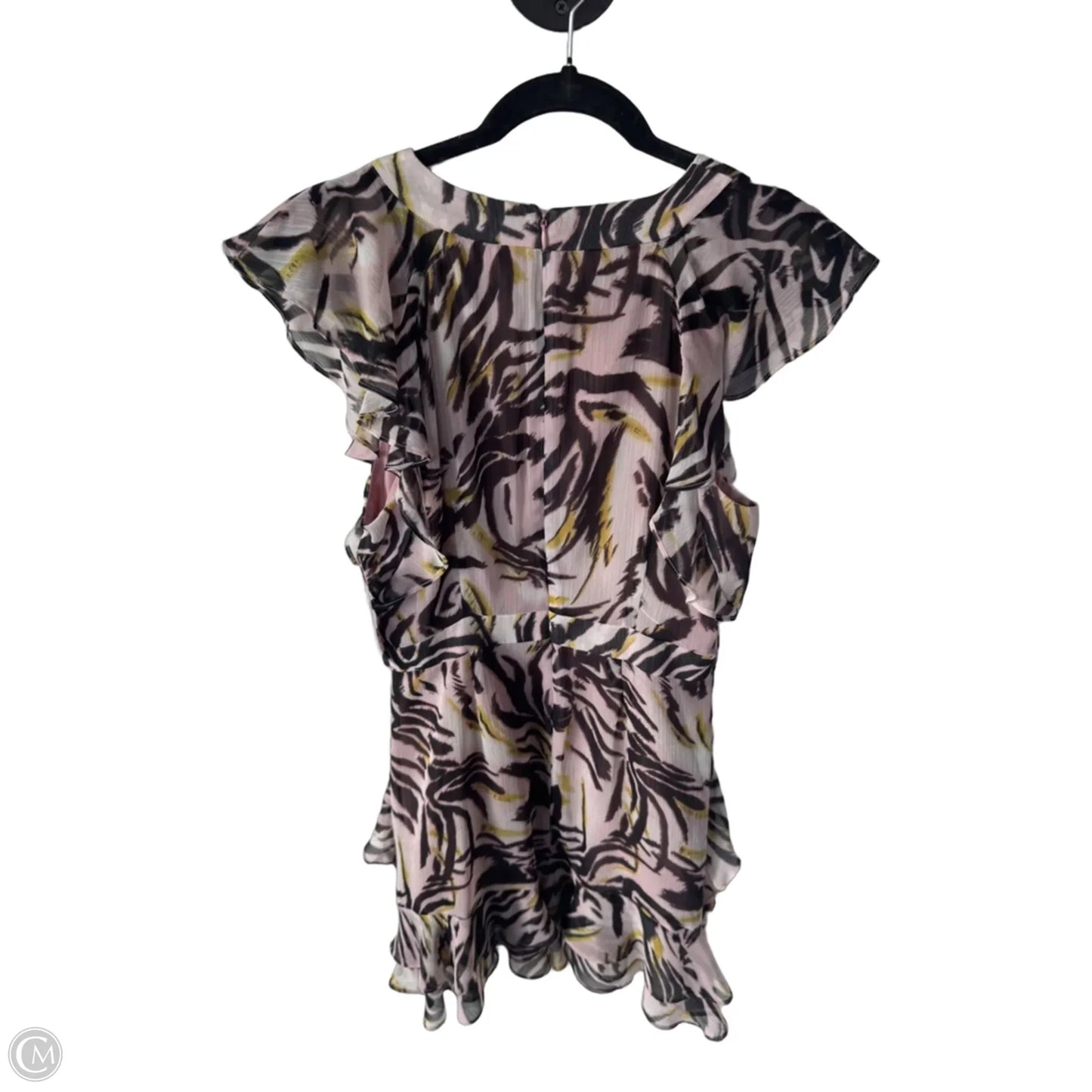 Dress Casual Short By Bar Iii In Brown & Pink, Size: M