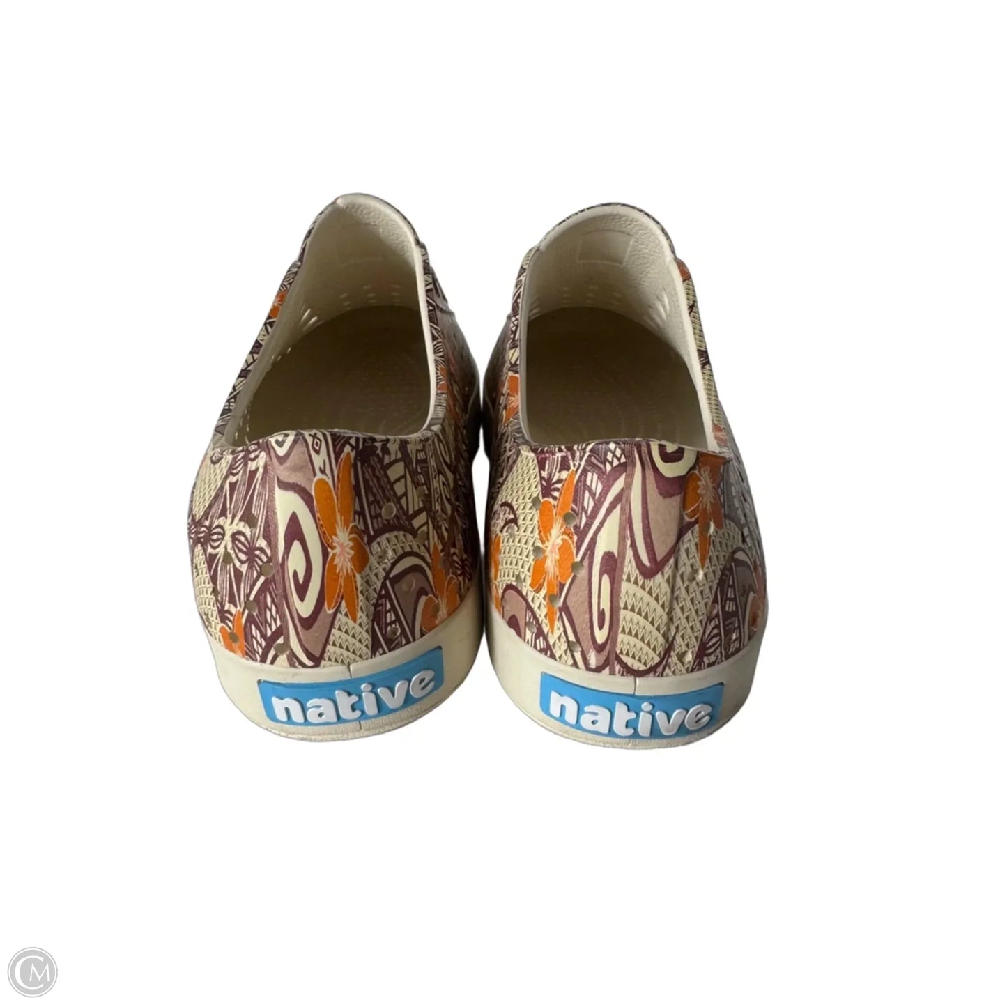 Shoes Flats By Clothes Mentor In Brown & Orange, Size: 10