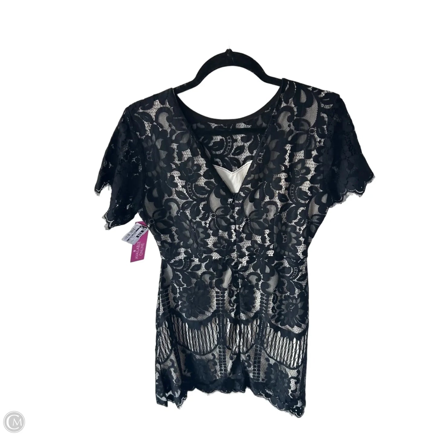 Dress Party Short By Clothes Mentor In Black & Cream, Size: S