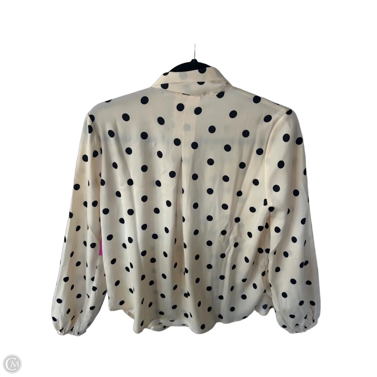 Top Long Sleeve By Cynthia Rowley In Black & Cream, Size: S