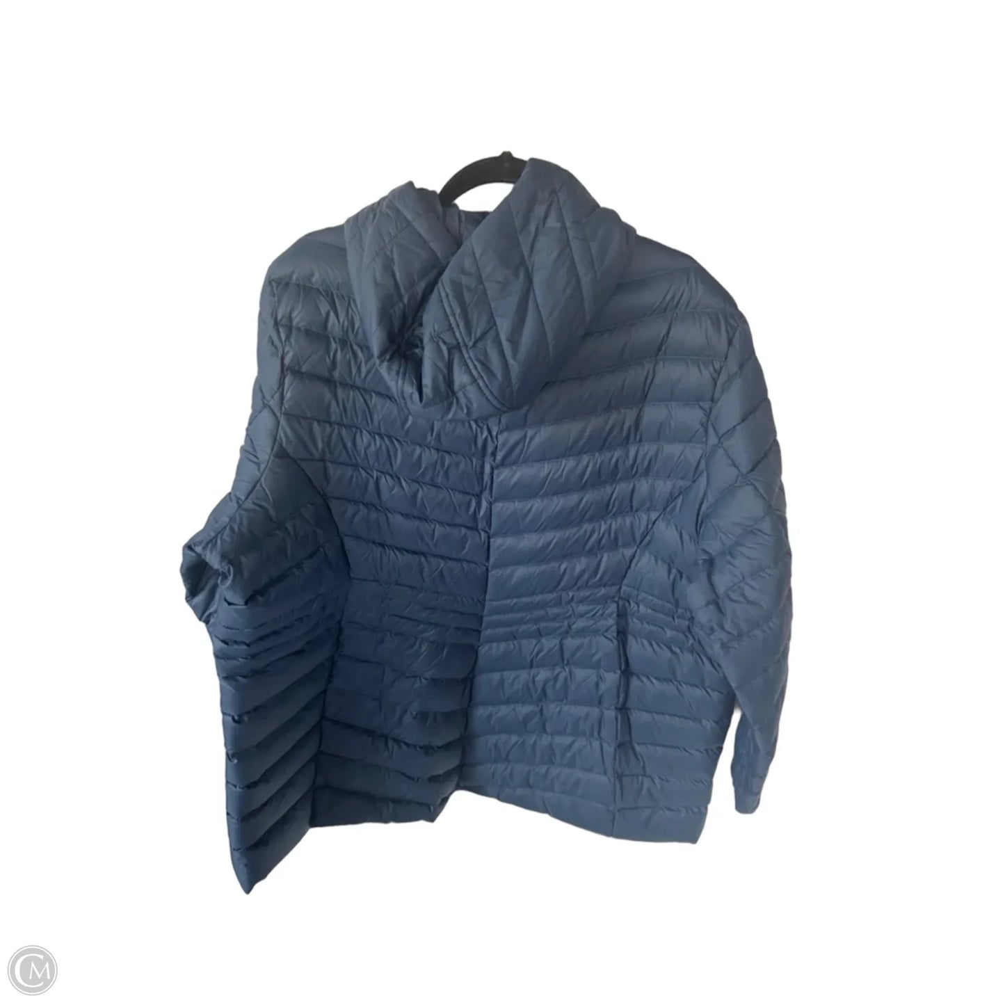 Coat Puffer & Quilted By Lands End In Blue, Size: 2x