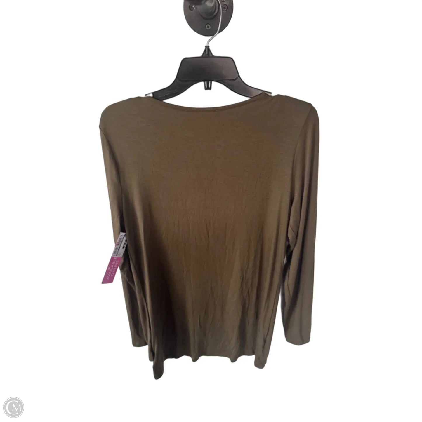 Top Long Sleeve By Michael By Michael Kors In Green, Size: M