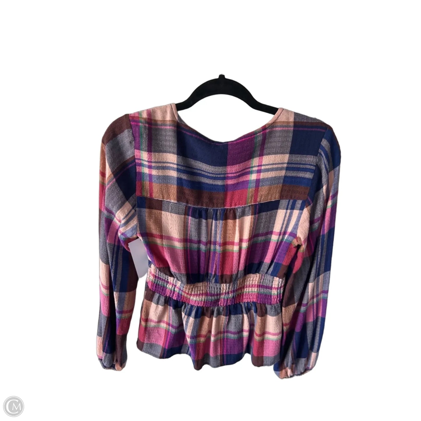 Top Long Sleeve By Pilcro In Pink & Purple, Size: Xs