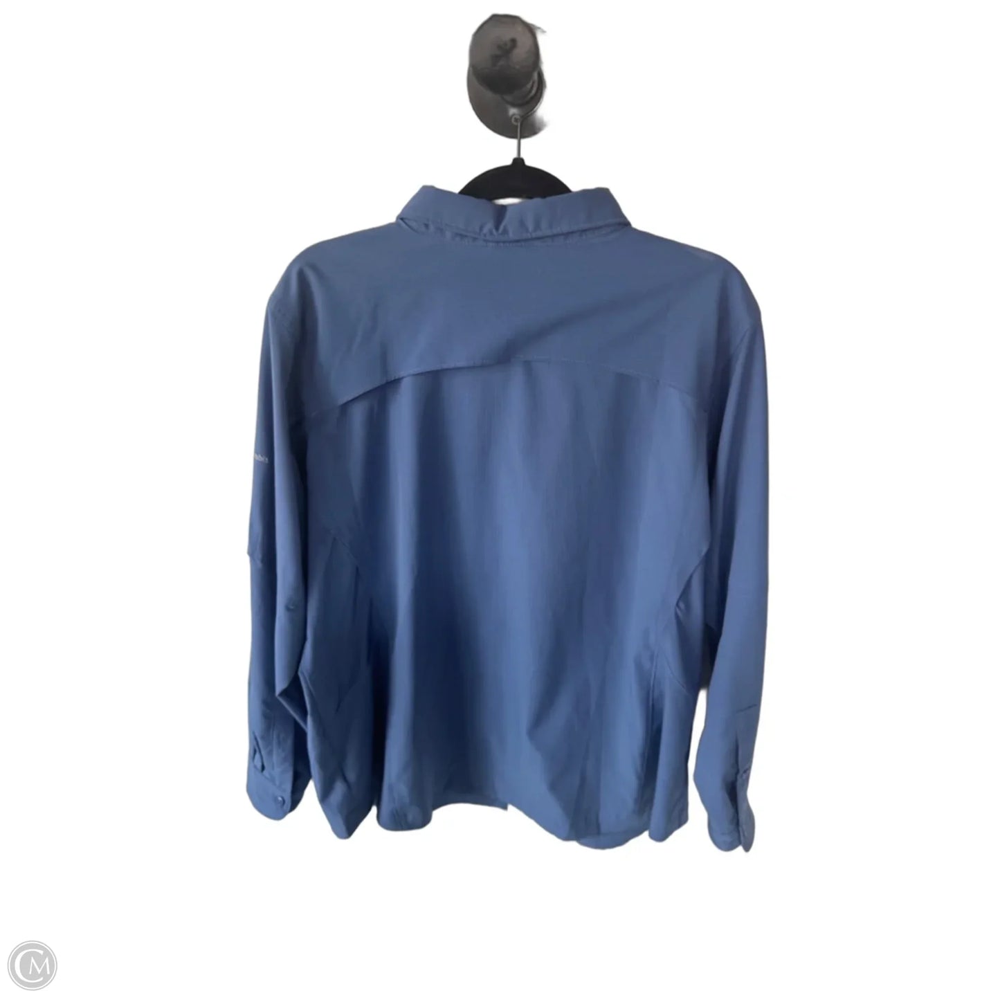 Top Long Sleeve By Columbia In Blue, Size: 2x