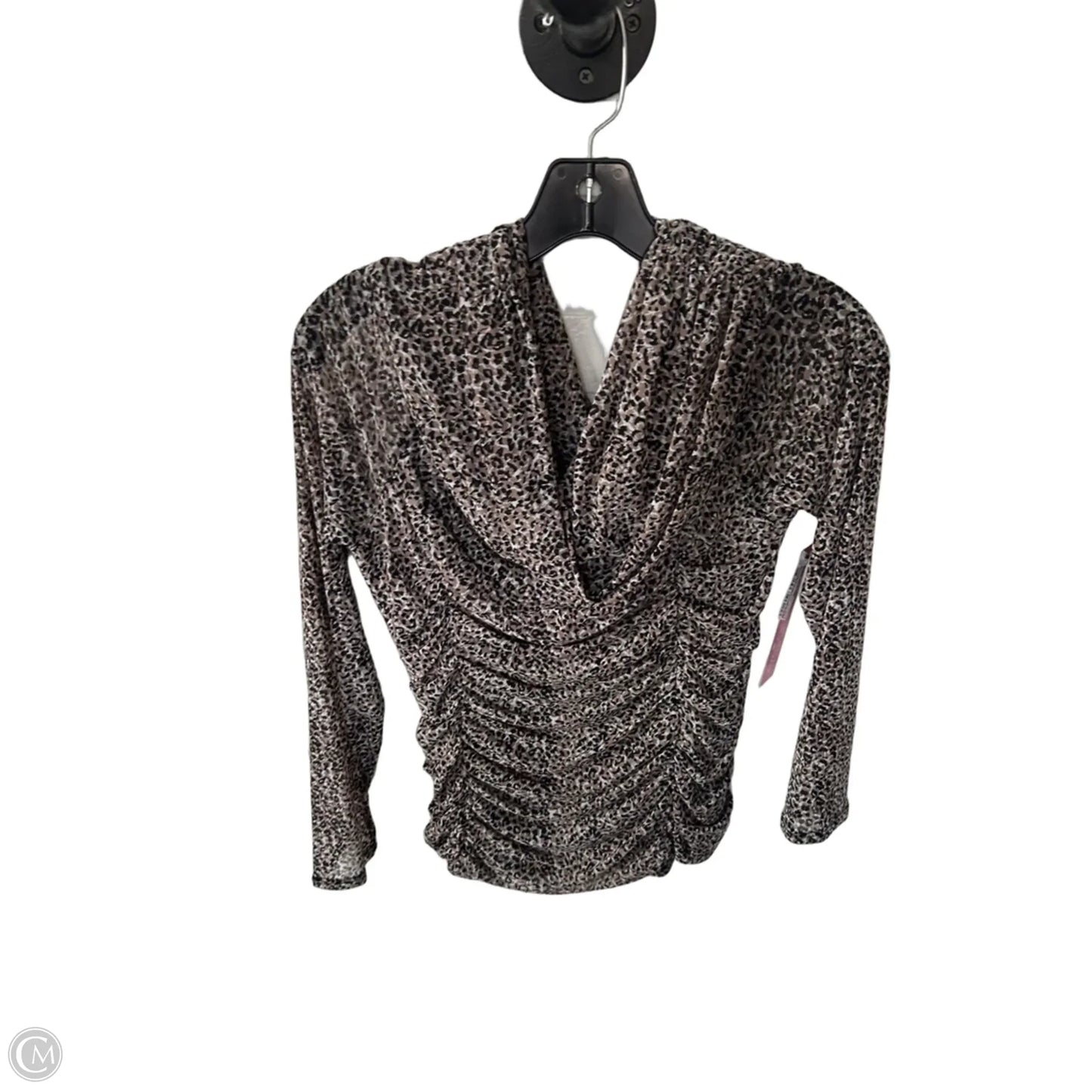 Top Long Sleeve By White House Black Market In Black & Brown, Size: L