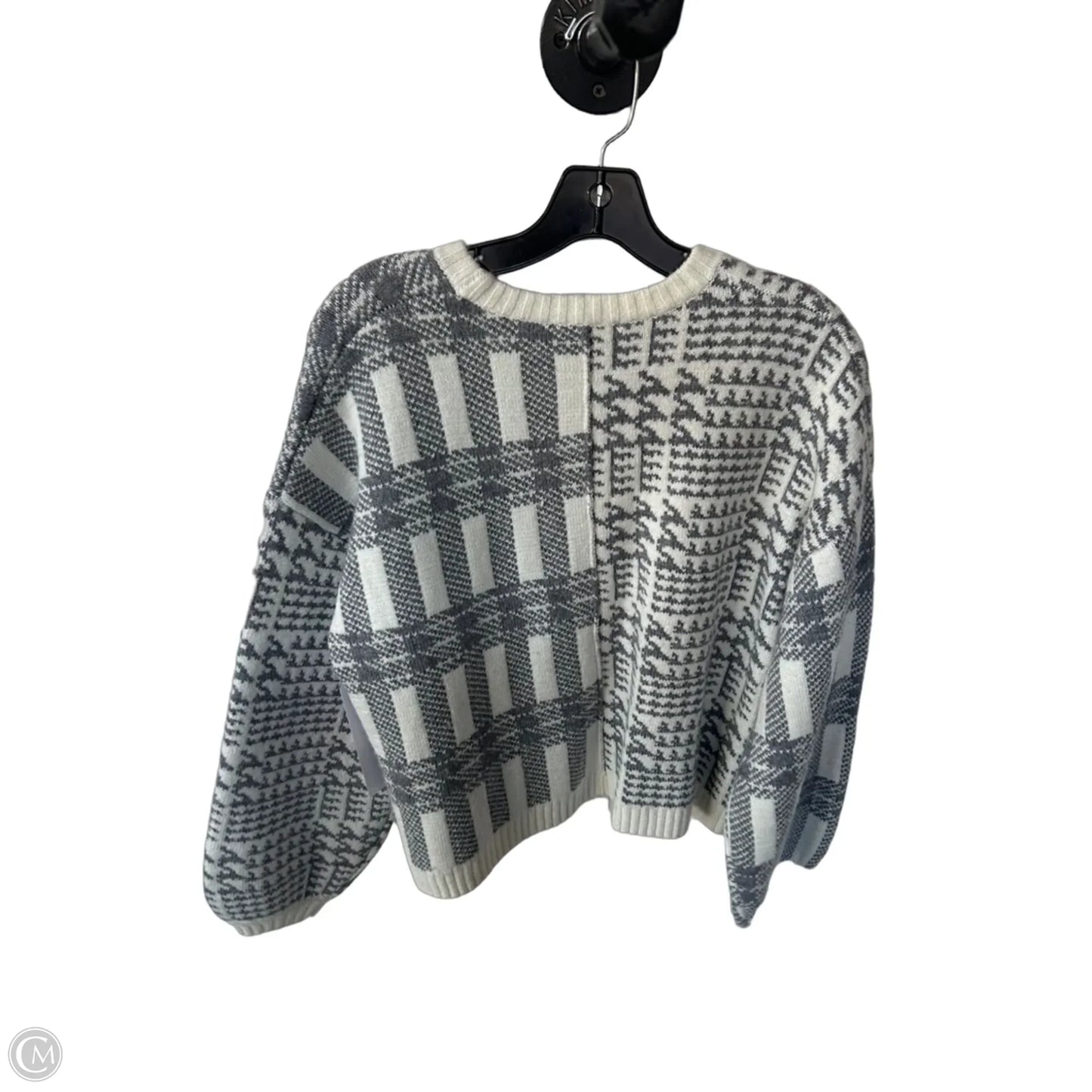 Sweater By Splendid In Grey & White, Size: M