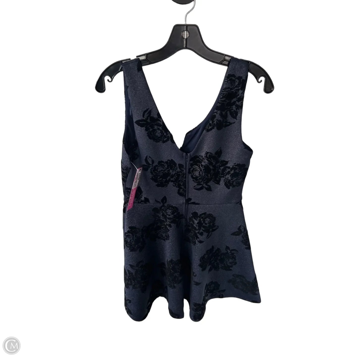 Dress Party Short By Mi Ami In Black & Blue, Size: M
