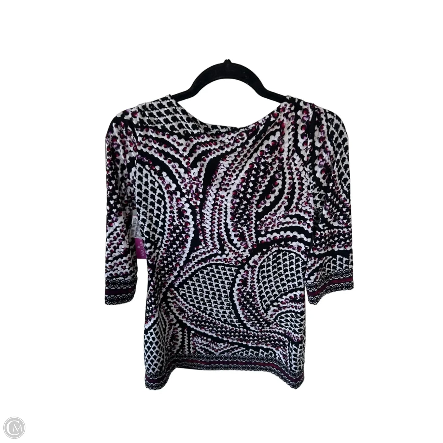 Tunic 3/4 Sleeve By White House Black Market In Black & White, Size: Xs