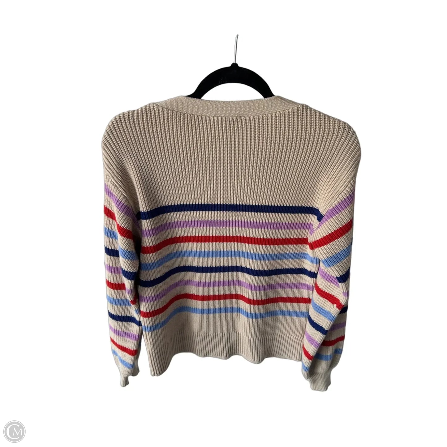 Sweater By Ann Taylor In Blue & Tan, Size: Xs