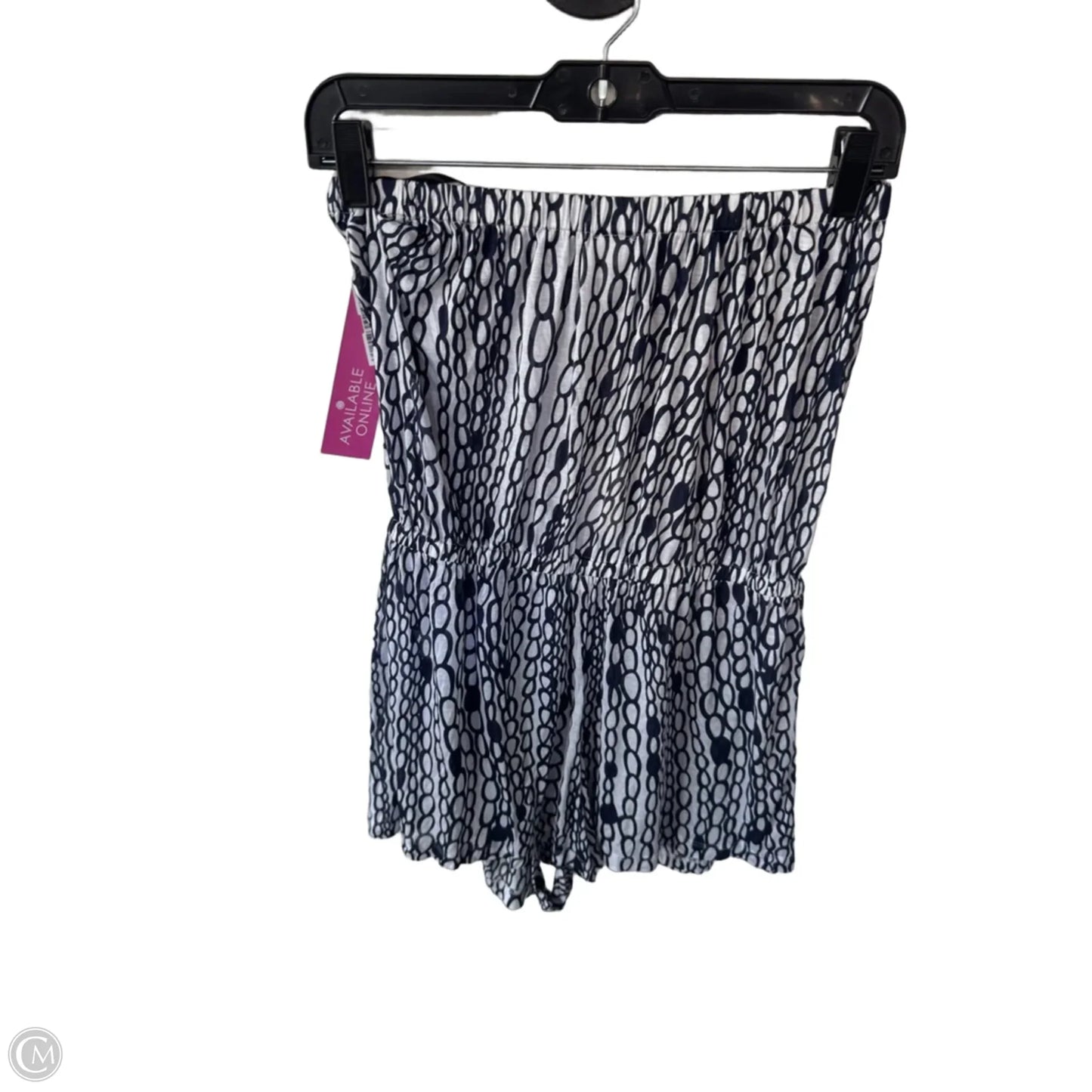 Swimwear Cover-up Designer By Milly In Blue & White, Size: S