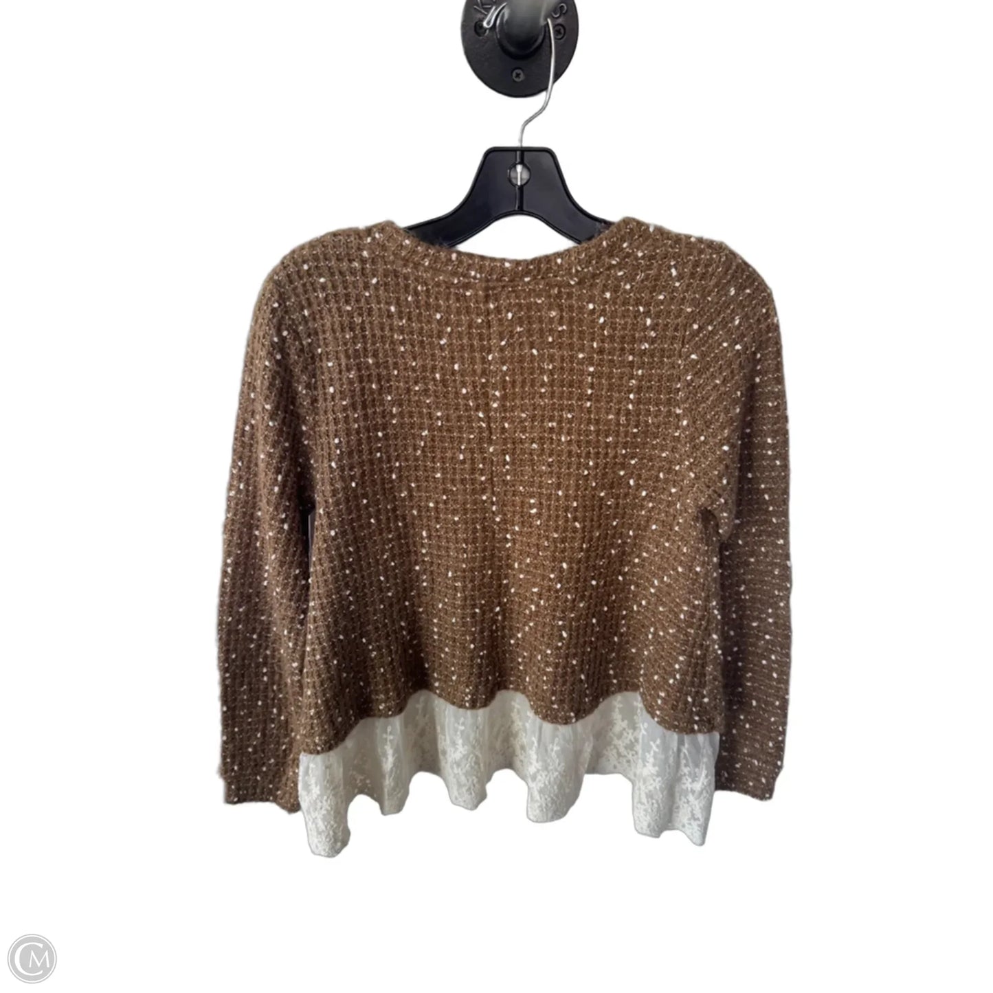 Sweater By Altard State In Brown & White, Size: S