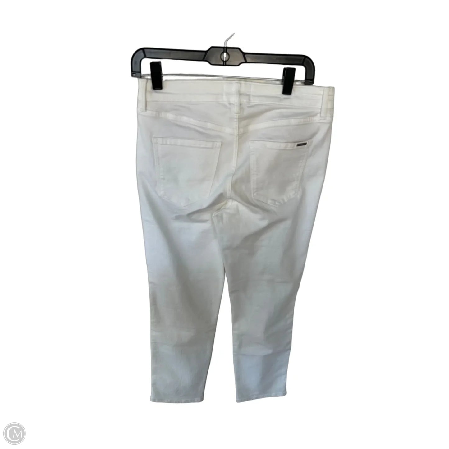 Jeans Straight By White House Black Market In White Denim, Size: 4